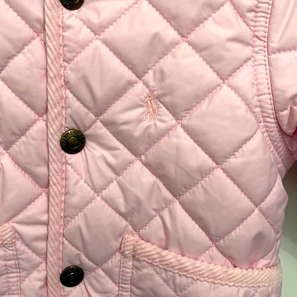 Ralph Lauren Baby Girl Hooded Barn Bunting Snowsuit Light Pink Size 6Months - Picture 4 of 8